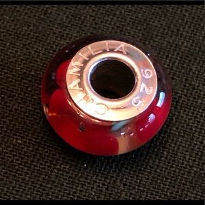 Chamilia Red & Green Glass Charm